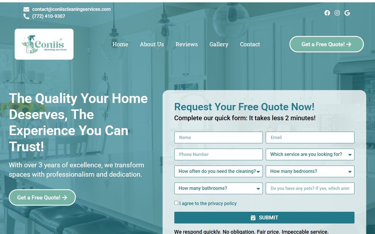 Sitio anterior de Conii's en WordPress
